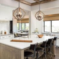 Rustic simplicity meets sophisticated elegance: Farmhouse charm with rattan pendant lighting