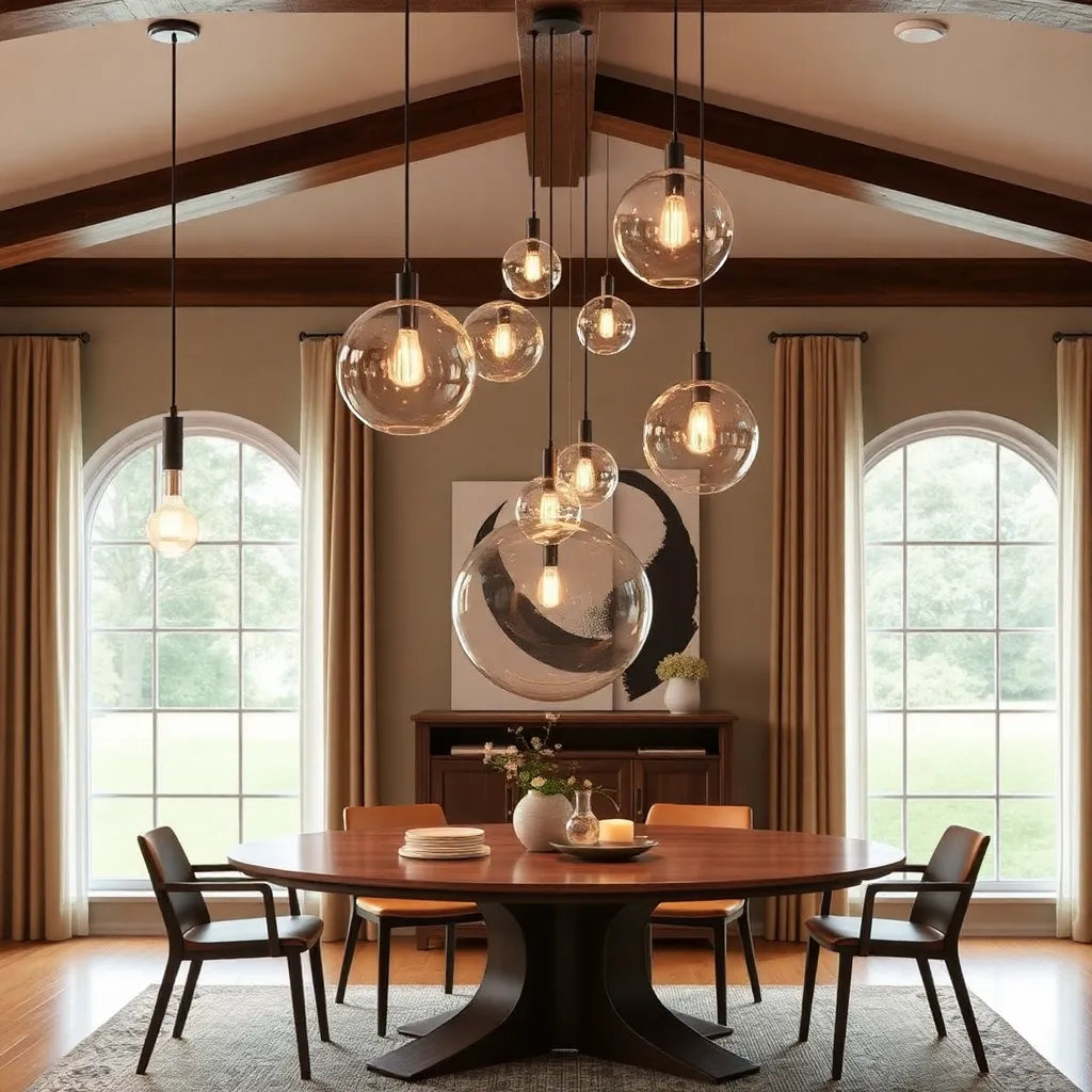 Curvy-and-Spherical-Styles-dining-room-pendant-light