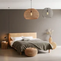 Rattan Pendant Light For Bedrooms