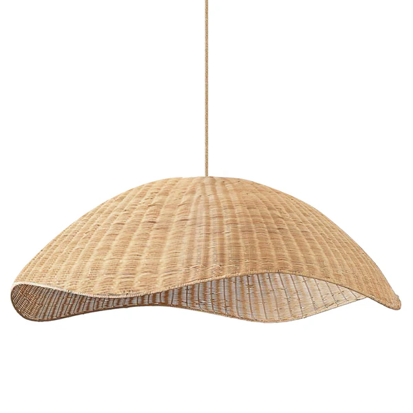 Nana Vermiculate Rattan Pendant Light