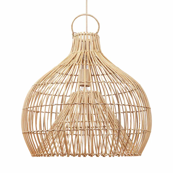 Serena Rattan Dome Light
