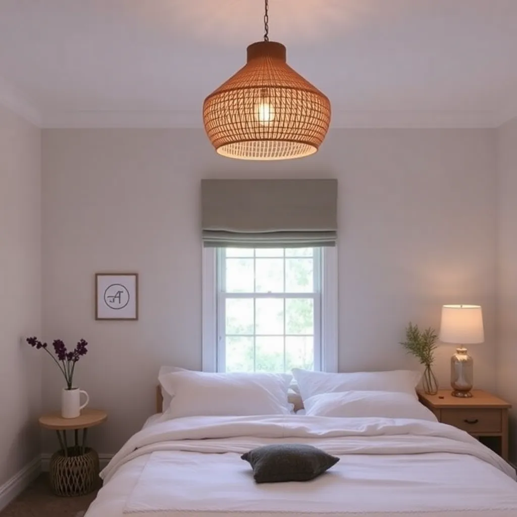 The ambient_illumination created by rattan pendants transforms bedrooms into cozy retreats.