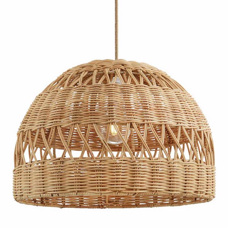 radiant rattan pendant light