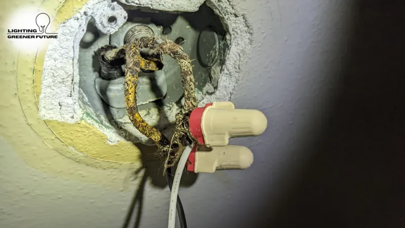 damaged or disorganized wires