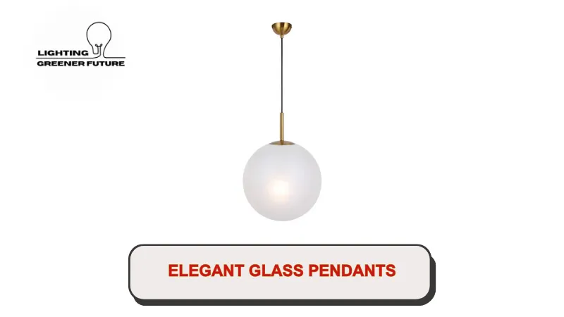 elegant glass pendants