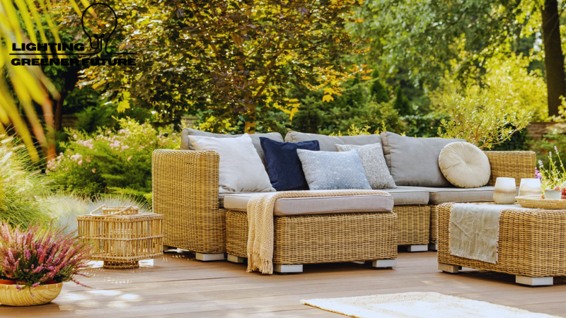 outdoor furniture made from durable artificial rattan