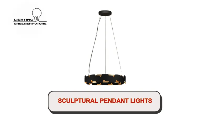 sculptural pendant lights