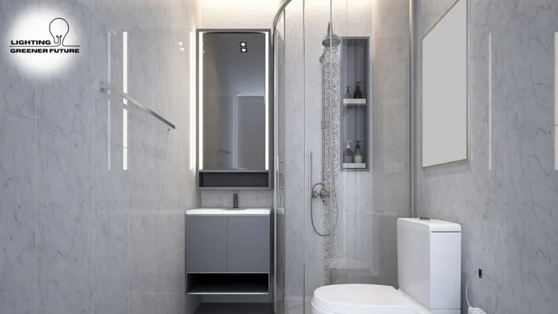 the best lighting for a small bathroom