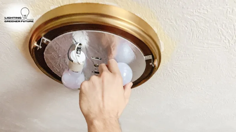 guide to replace a flush mount light fixture