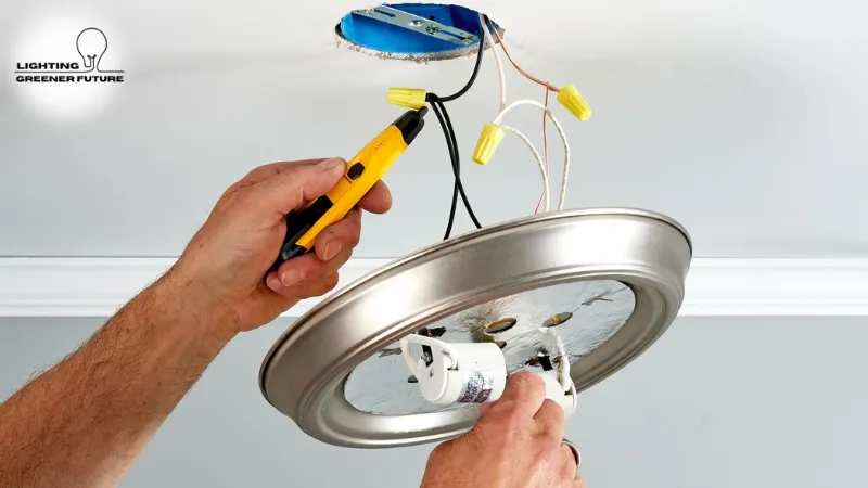 how to replace a flush mount light