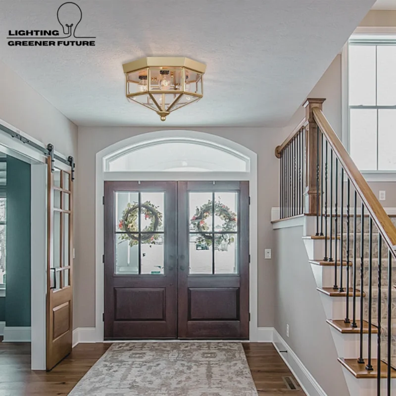 modern entryway flush mount lights