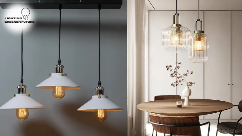 pendant lighting with shades is great to enhance charm