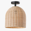 argentario rattan flush mount
