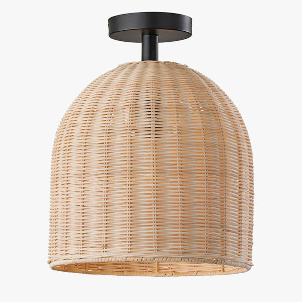 argentario rattan flush mount