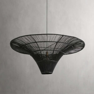 bahia rattan chandelier for front room