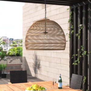 cala luna rattan outdoor pendant