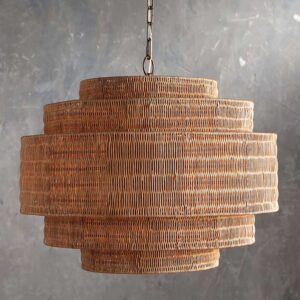 ceara tiered rattan chandelier large