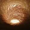 coastal harbour handwoven rattan flush mount