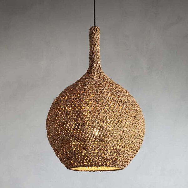 el rodadero rattan pendant 15 inch