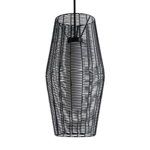 iquique rattan outdoor chandelier in black