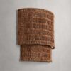 isla margarita rattan wall sconce light