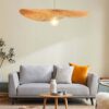 lanikai rattan pendant lamp for above sofa