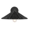 montañita 8 rattan wall sconce black for living room