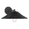 montañita 8 rattan wall sconce black
