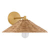 montañita 8 rattan wall sconce natural