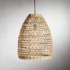 piura outdoor rattan natural pendant