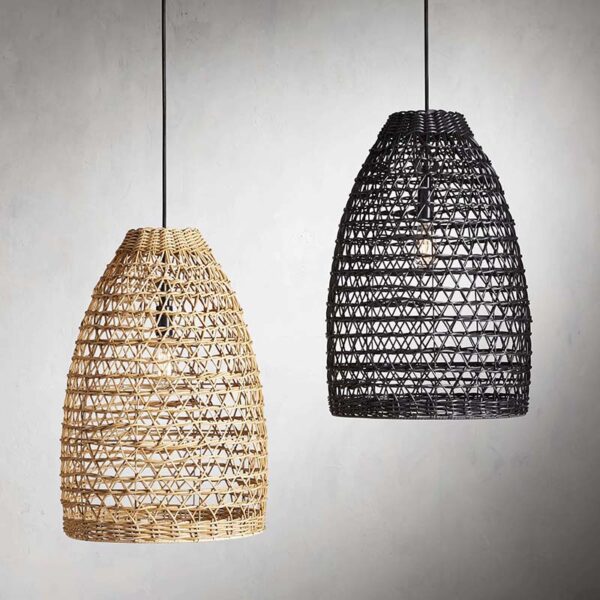 piura outdoor rattan natural pendant lights