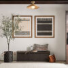 varigotti rattan woven flush mount for living room