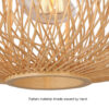 vignanotica rattan semi flush mount light